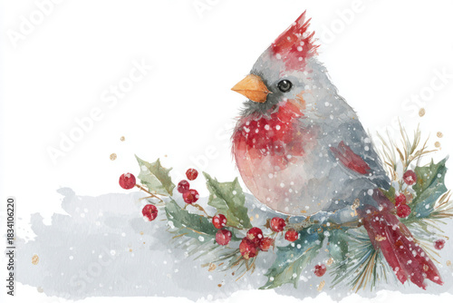 simple Christmas watercolor...