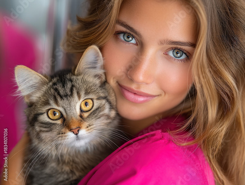 Veterinarian cat health check