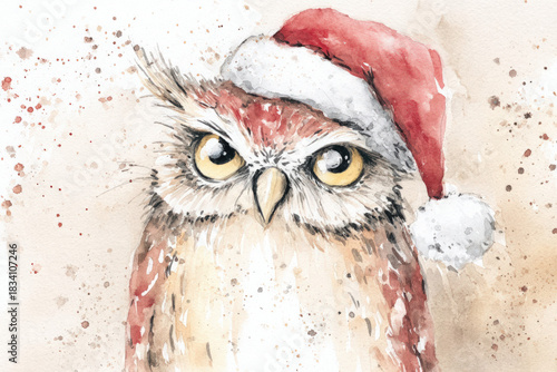Watercolor painting of a fe...
