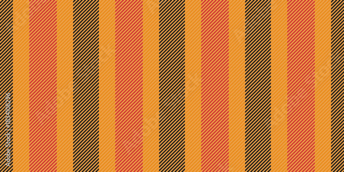 Prand background fabric vector, sexual seamless stripe textile. Romantic pattern lines vertical texture in orange and red colors.