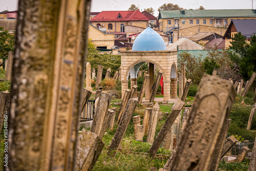 Old Muslim cemetery in the city of Derbent. Dagestan. Russia