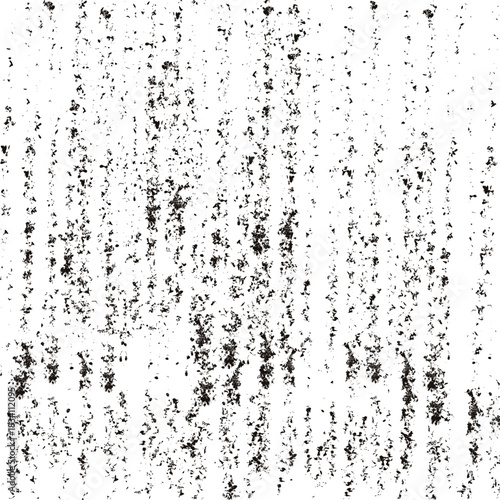 A noisy texture in the form of a dense mass consisting of small spots and dirty tire tracks. Simulating long tracks left by dirty rain.