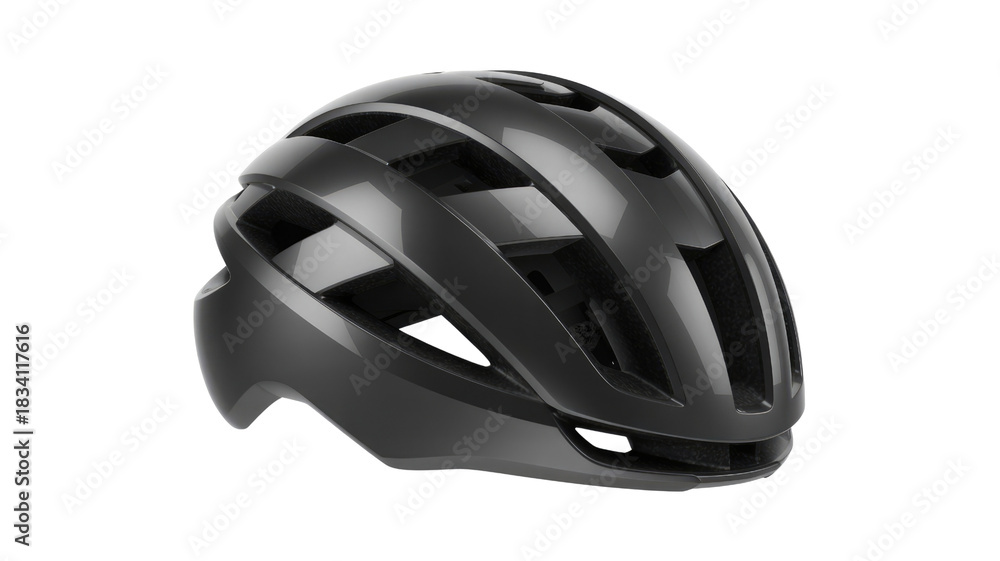 Fototapeta premium Modern gray cycling helmet isolated for safety and sport activity