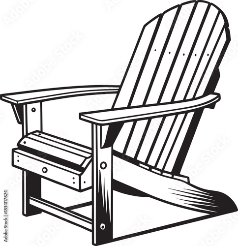 black vector chair