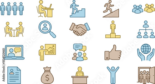 Business, career, teamwork, meeting, remote, growth, success, leadership, HR, development, planning, strategy, finance, reward, collaboration, communication, resume, podium, handshake, motivation