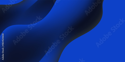 Minimallist banner illuminated background with vertical light lines and deep blue tones wave . suit for banner, web, brochure