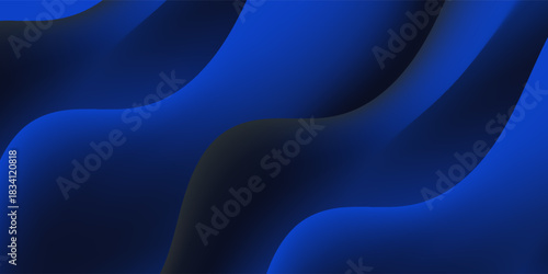 Minimallist banner illuminated background with vertical light lines and deep blue tones wave . creative trendy design