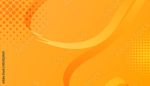 Orange and yellow with halftone gradient. modern trendy design in vector EPS 10
