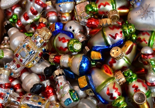 Weihnachtsschmuck am Christkindlesmarkt in Nürnberg 