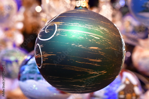 Weihnachtsschmuck am Christkindlesmarkt in Nürnberg 