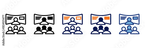 Workshop Icon Set With Multiple Styles Vector Illustration