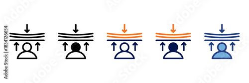Resilience Icon Set With Multiple Styles Vector Illustration
