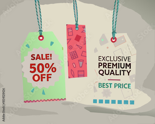 Sale 50 percent off and exclusive premium quality best price tags