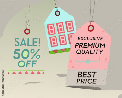 Sale and exclusive premium quality tags with best price offer