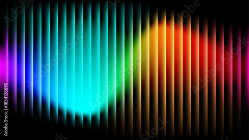 Dynamic Color Spectrum Bars abstract rainbow background