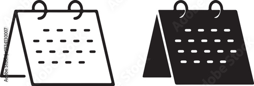 desk calendar icon vector modern icon
