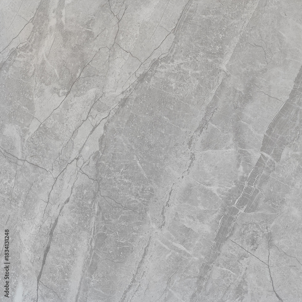 Naklejka premium High-resolution gray marble texture with natural veins and stone surface details, ideal for flooring, wall design, and architecture backgrounds.