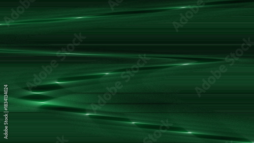 Emerald wave glow, abstract illustration background.