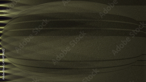 Abstract sphere with lines texture glowing in dark style.