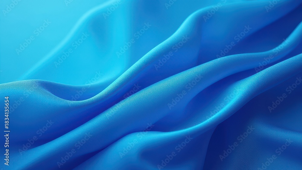 Obraz premium abstract cyan blue sapphire fabric texture background with smooth woven surface and subtle light variation forming elegant soft material pattern concept of ui design editorial layout branding