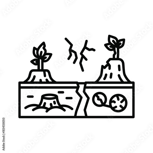 Environmental Damage and Regeneration Icon