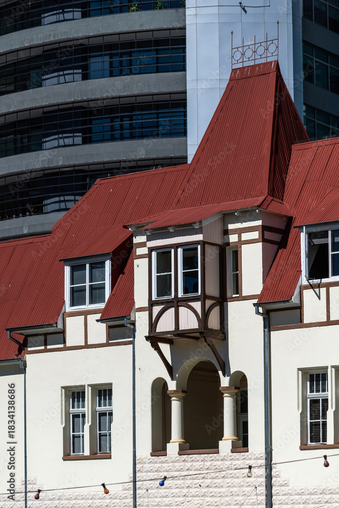 Naklejka premium Le centre-ville de Windhoek en Namibie