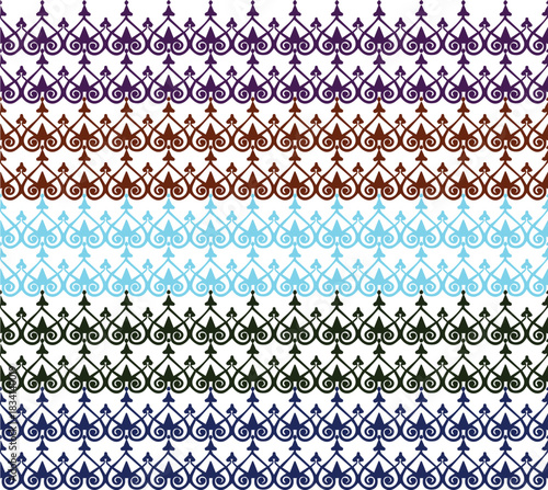 Beautiful flower art and pattern floral background design