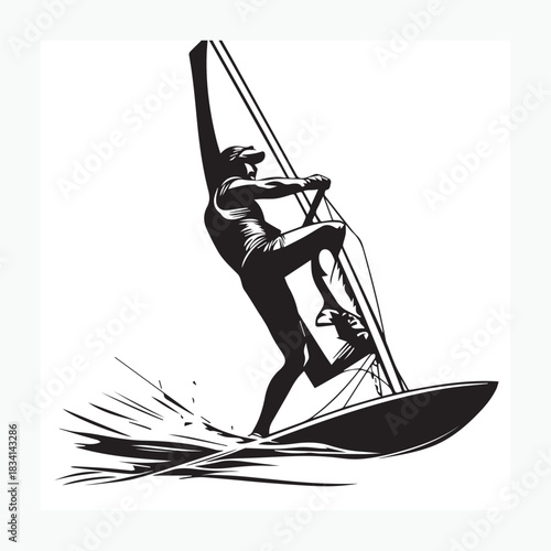 silhouette of a man on the beach