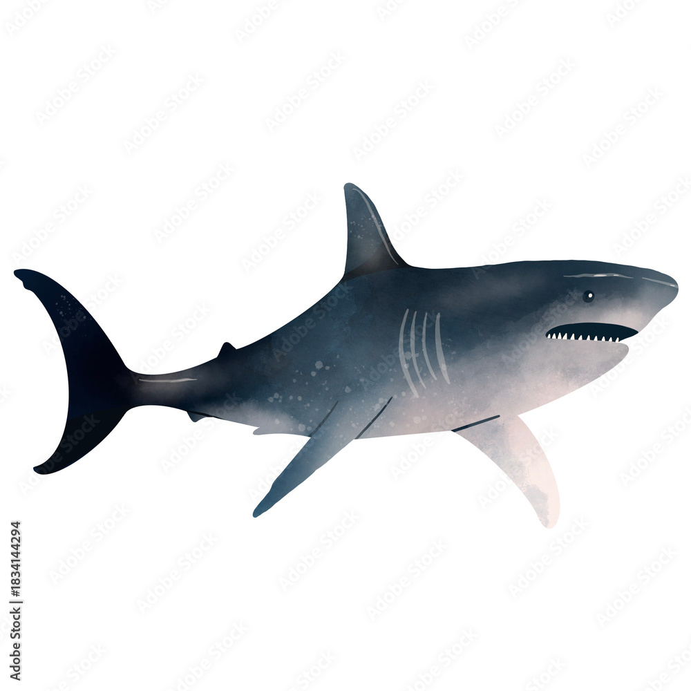 Naklejka premium Shark