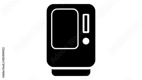 Modern smart ticket machine dispensing automated tickets for public transportation and events