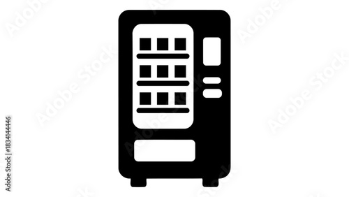 Modern smart vending machine dispensing products with automated technology for convenience and retail