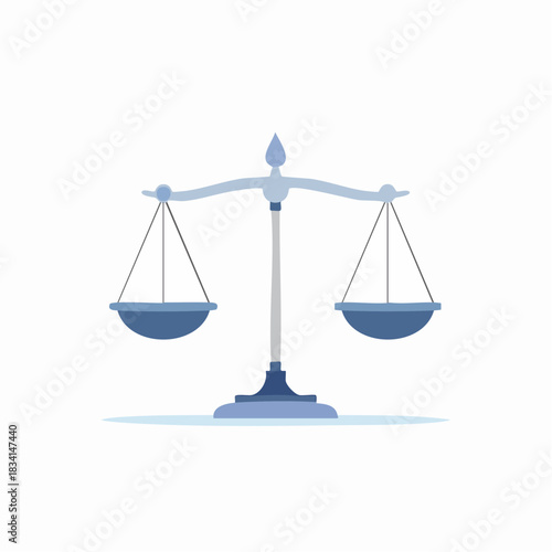 Stylized Illustration of Justice Scales Symbolizing Balance and Legal Judgement