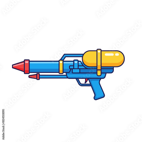 Colorful cartoon water gun for summer fun and playful activities