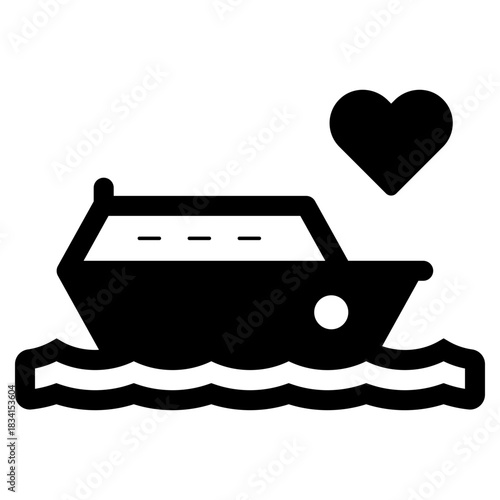 honeymoon on a cruise ship icon