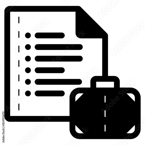 travel itinerary plan icon