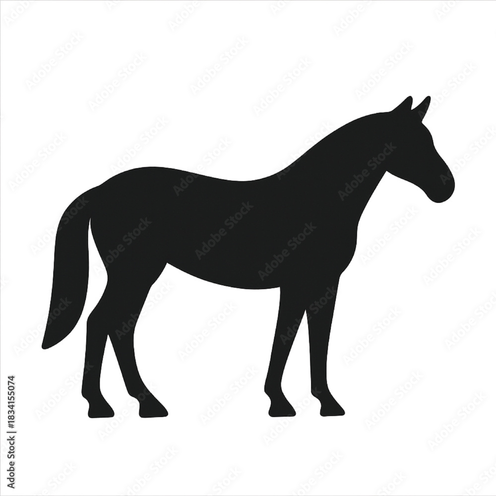Obraz premium horse silhouette vector