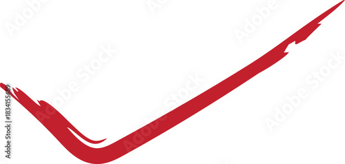 red check mark marker brush 