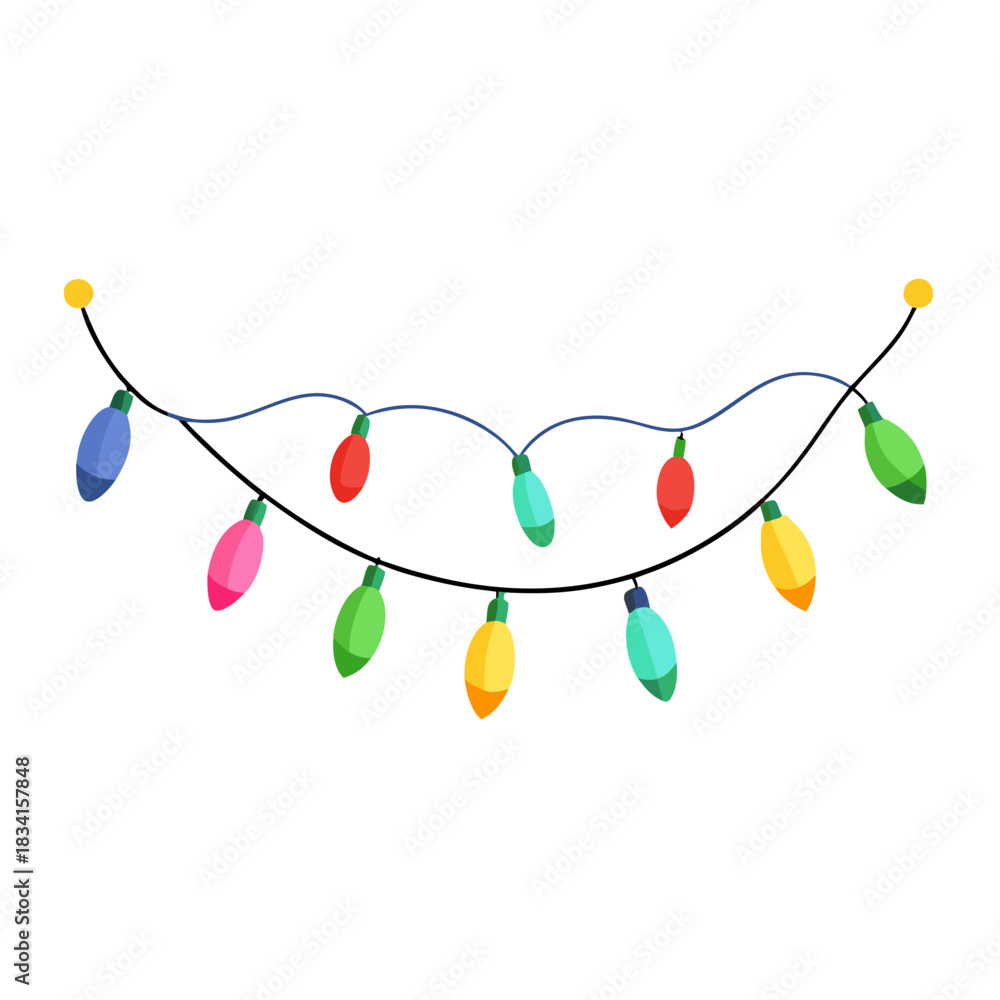 Fototapeta premium Festive Light Garland