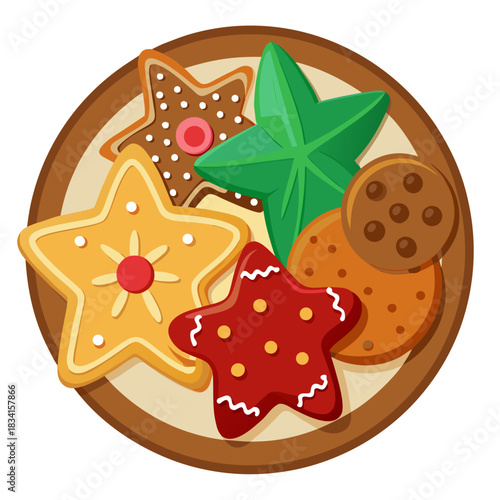 Christmas Cookies Plate