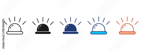 Alarm Icon Set Multiple Style Collection