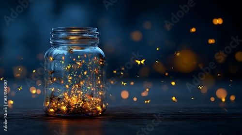 glass of champagne in the night