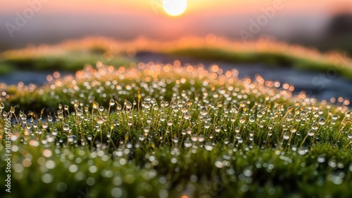 Fototapeta Naklejka Na Ścianę i Meble -  morning dew on a meadow