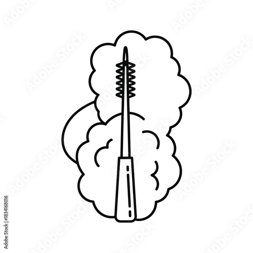 Mascara Wand with Volumizing Effect Outline Icon
