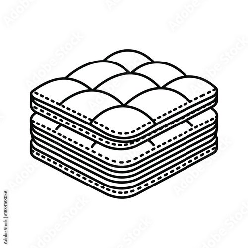 Stacked Quilted Comforters or Duvets Icon