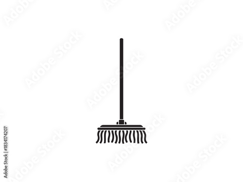 Simple mop vector illustration for cleaning services and household cleaning