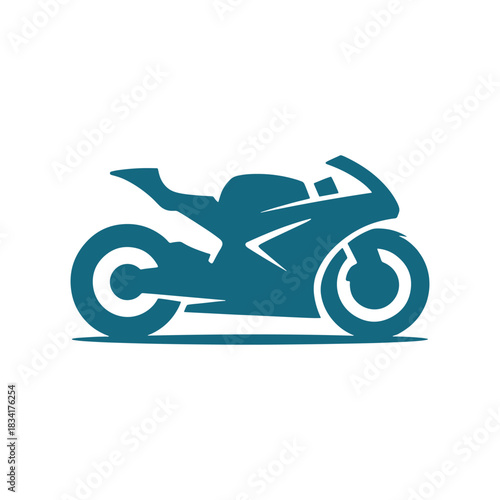 Modern Minimal Motorcycle Logo Design