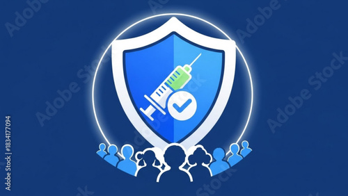 Vaccination campaign for public health and immunization program to protect against infectious diseases