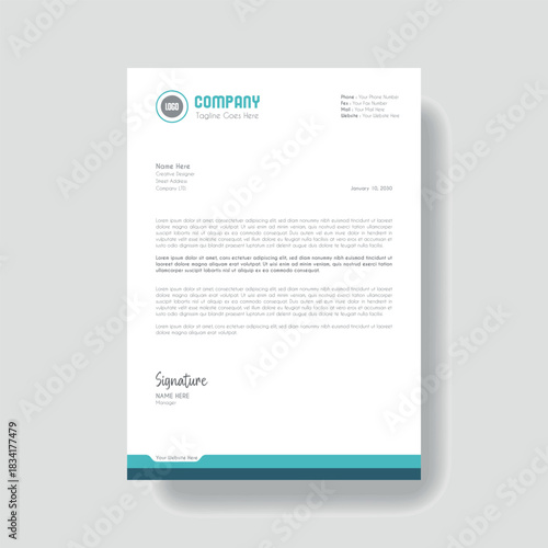 Creative Clean Corporate Letter Head Template