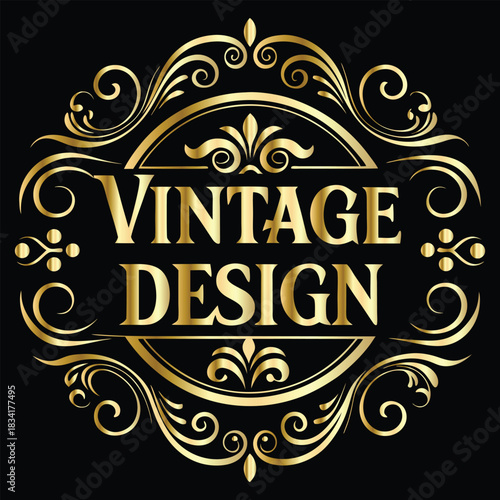 Vector set of gold vintage frames. Elegant element for design in Eastern style, place for text. Floral golden border. Lace illustration for invitations and greeting cards.