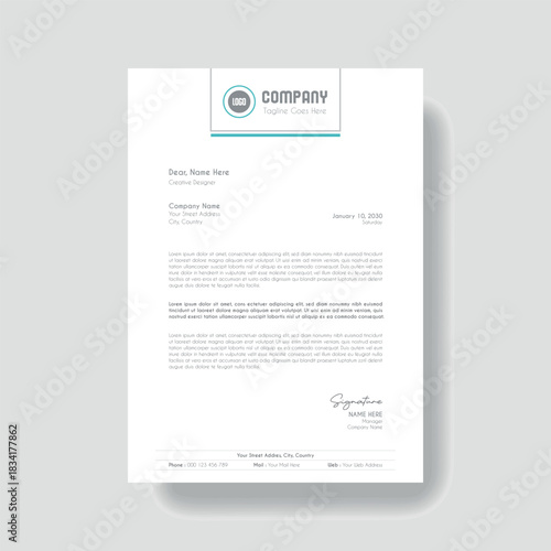 Creative Clean Corporate Letter Head Template